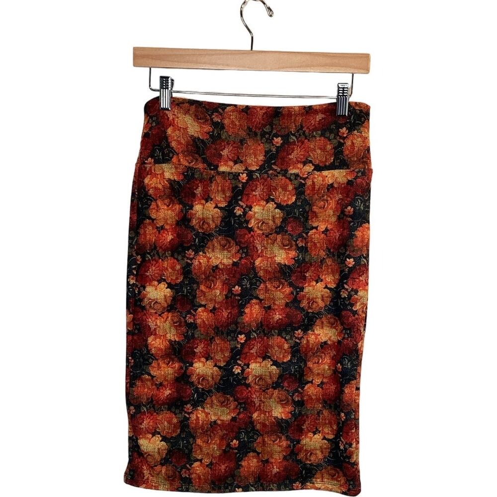 LuLaRoe‎ Cassie Floral Pencil Skirt Multicolor Small Knee Length Stretch